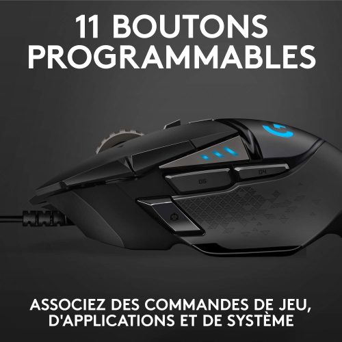 LOGITECH SOURIS USB FILAIRE G502 HERO ORIGINAL – Image 4