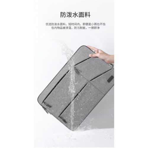 SHENGBEIER SAC ORDINATEUR PORTABLE 801 / 13" - 14" - 15" NOIR/GRIS/BLEU – Image 4
