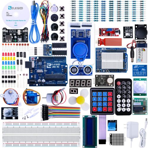 Kit de démarrage le plus complet ELEGOO UNO R3 avec tutoriel compatible avec Arduino IDE (plus de 200 composants)