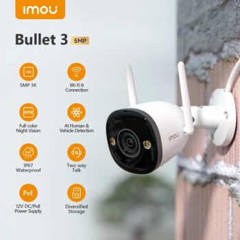 IMOU BULLET 3 OUTDOOR SMART SECURITY CAMERA 5MP IPC-S3EP-5M0WE