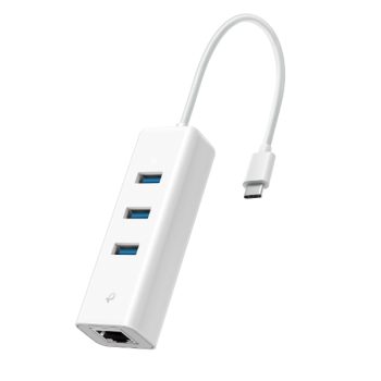 TP-LINK CONVERTISSEUR TYPE-C TO RJ45 + HUB UE330C