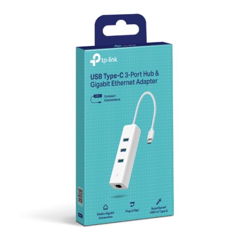 TP-LINK CONVERTISSEUR TYPE-C TO RJ45 + HUB UE330C – Image 4