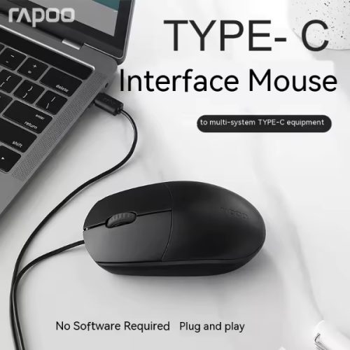 RAPOO SOURIS USB FILAIRE TYPE-C N100C – Image 5