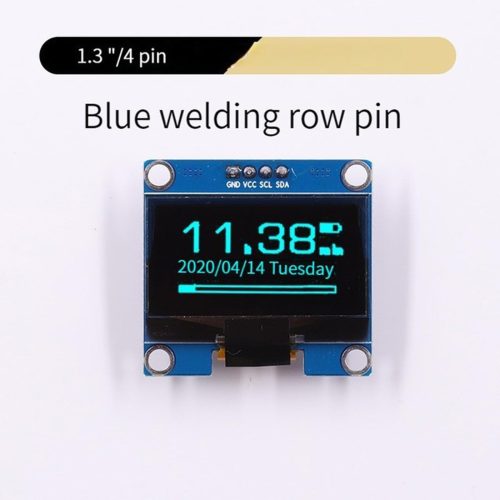 Module d'affichage OLED de communication I2C IIC, puce de pilote SSH1106, 4 broches, GND, écran LCD 1,3 pouces – Image 5