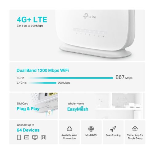 TP-LINK MODEM ROUTEUR Archer MR505 AC1200 – Image 4