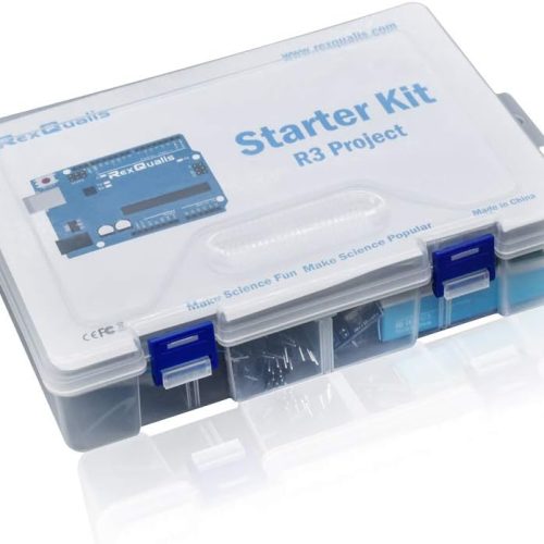 Alternative view of Kit de démarrage REXQualis Super basé sur Arduino UNO R3 avec tutoriel et carte contrôleur compatible avec Arduino IDE