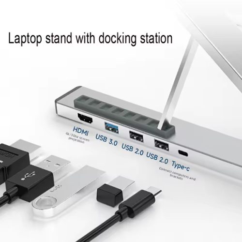 LAPTOP STAND WITH DOCKING STATION/SUPPORT ORDINATEUR PORTABLE C40-1 – Image 5