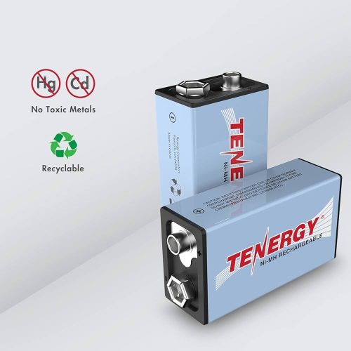 Alternative view of Pile Tenergy 9V NiMH, haute capacité 250 mAh, rechargeable