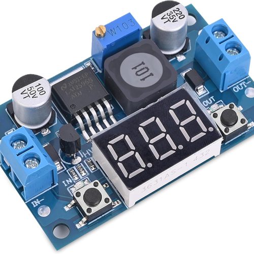Module convertisseur abaisseur CC-CC réglable LM2596 avec affichage LED du voltmètre, régulateur de tension, entrée 4,0-40 V vers sortie 1,25-37 V, module d'alimentation