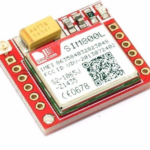 Alternative view of Module d'interface GPRS GSM HiLetgo SIM800L, quadribande 850/900/1800/1900 MHz, avec emplacement pour carte SIM et antenne intégrée, alimentation 3,7~4,2 V.