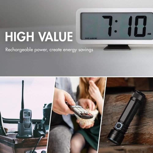 Pile Tenergy 9V NiMH, haute capacité 250 mAh, rechargeable – Image 6