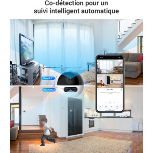 EZVIZ SMART HOME CAMERA DOUBLE OBJECTIF 2K+ CS-C7 DUAL 2K+ – Image 4