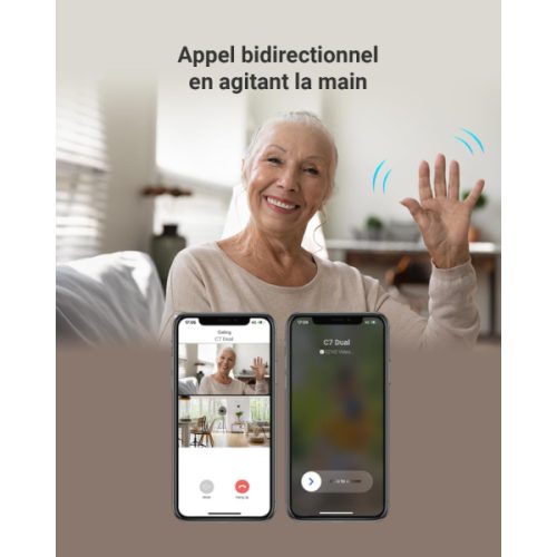 EZVIZ SMART HOME CAMERA DOUBLE OBJECTIF 2K+ CS-C7 DUAL 2K+ – Image 5