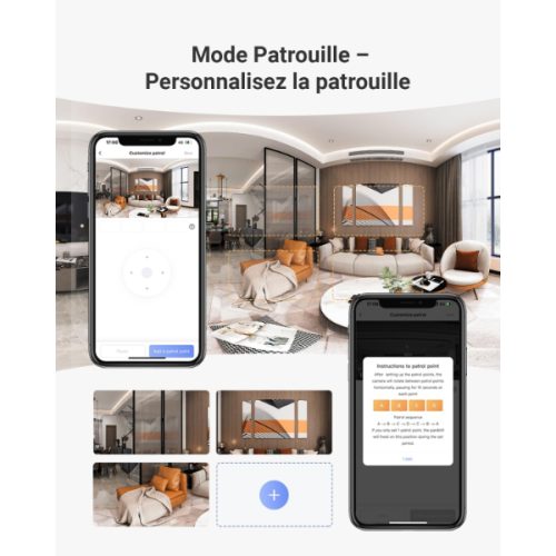 EZVIZ SMART HOME CAMERA DOUBLE OBJECTIF 2K+ CS-C7 DUAL 2K+ – Image 7