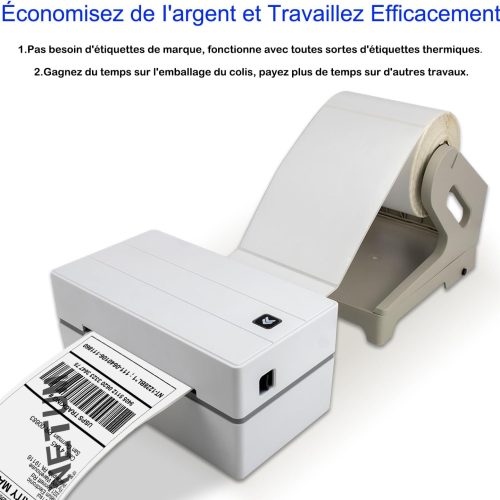 NETUM NT-LP110F Imprimante d'étiquettes, Imprimante Thermique Impression de Codes à Barres Possible Permet d'imprimer Une Lettre pour Les envois nationaux et internationaux pour Votre PC/Mac – Image 6