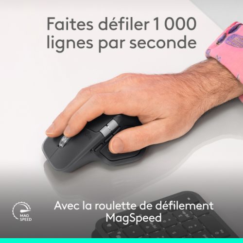 LOGITECH SOURIS SANS FIL BLUETOOTH & DONGLE MX MASTER 4 ORIGINAL – Image 4