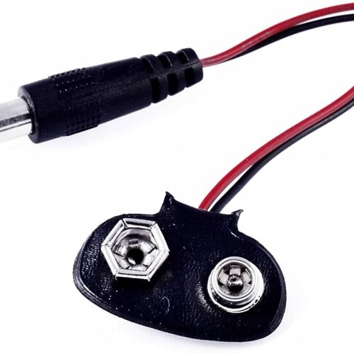 Connecteur pour pile 9 V avec alimentation CC Longueur : 15 cm – Image 3