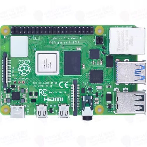 Alternative view of Raspberry Pi 4 modèle 4B, version E14, processeur quadricœur Cortex-A72 1,5 GHz, 2 Go de RAM, Wi-Fi double bande, Bluetooth et PoE