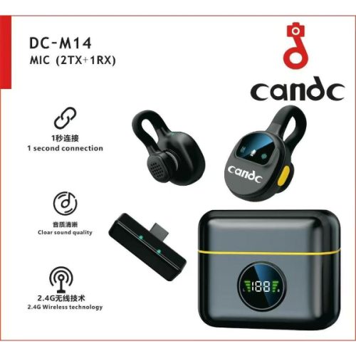 CANDC MICRO CRAVATE SANS FIL MIC (2TX+1RX) DC-M14 / 2 MICRO