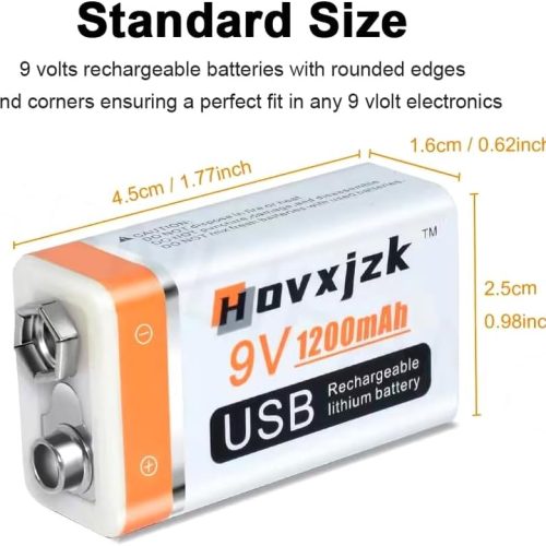 Batterie rechargeable 9V 1200 mAh – Hovxjzk – Image 5
