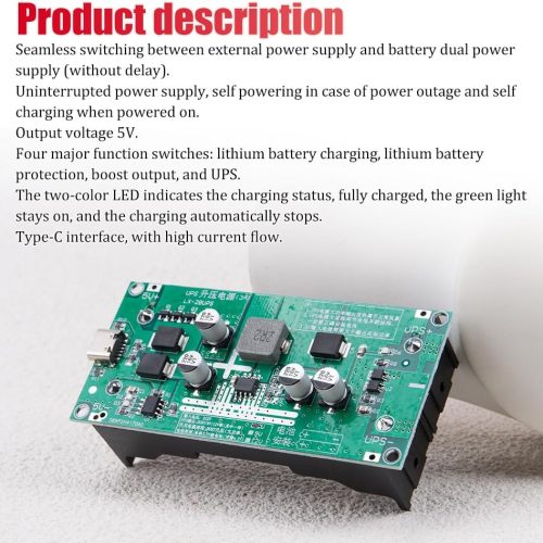 Alternative view of Module de charge KOOBOOK pour batterie lithium 18650