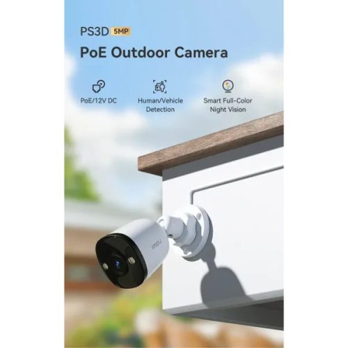 IMOU OUTDOOR SMART SECURITY CAMERA 5MP POE IPC-PS3D-5M0 – Image 3