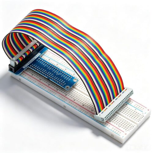 câble plat GPIO 40 broches femelle-femelle de 20 cm (8 pouces) | Compatibles avec Raspberry Pi 2, 3 et 5 (modèle B+), pour écrans tactiles LCD TFT de 3,5 et 5 pouces – Image 5