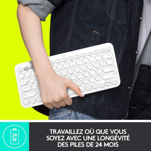 Logitech K380 Multi-Device Noir – Clavier Bluetooth Sans Fil pour PC, Mac, Tablette et Smartphone – Image 7