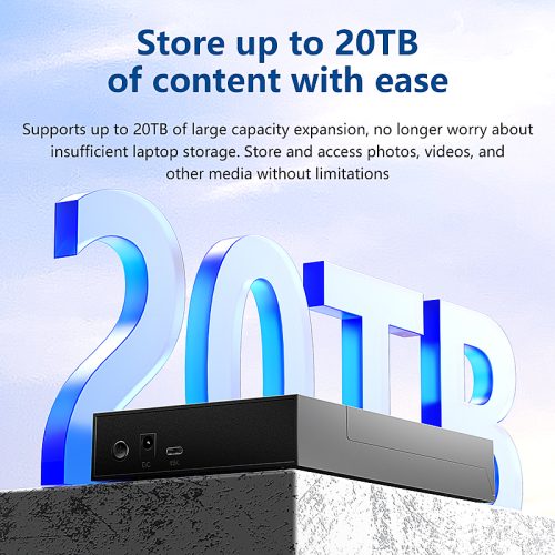 Alternative view of Blueendless BS-MR35T C3 – Boîtier Externe USB 3.0 pour Disque Dur SATA 2,5" et 3,5" jusqu'à 24 To