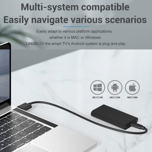Boîtier SSD mSATA USB-C en aluminium M3T – adaptateur disque externe haute vitesse Type-C – Image 3