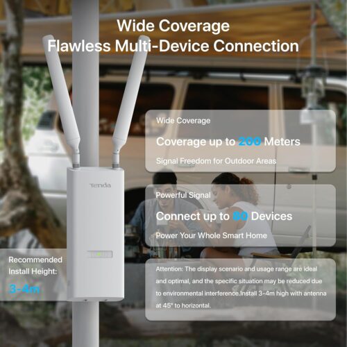 TENDA ACCESS POINT WIFI OUTDOOR OAP3000 – Image 6