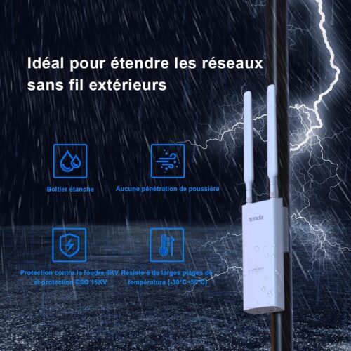 Alternative view of TENDA ACCESS POINT WIFI OUTDOOR OAP1200