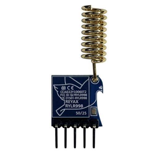 Module LoRa RYLR998 868/915 MHz – Communication Longue Portée UART avec Antenne