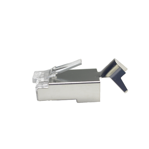 Alternative view of Connecteur RJ45 Cat6A/Cat7 8P8C STP FTP Pass-Through – Connecteur Ethernet à Passage Direct