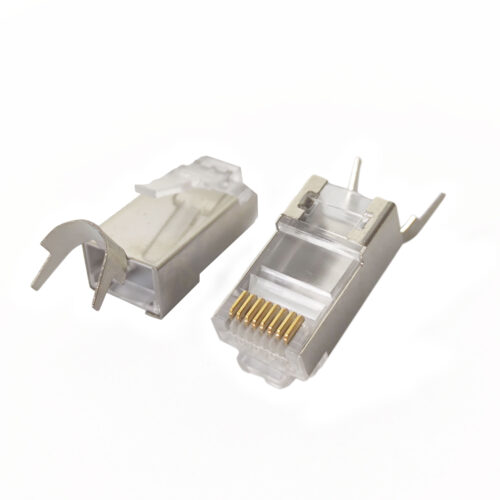 Connecteur RJ45 Cat6A/Cat7 8P8C STP FTP Pass-Through – Connecteur Ethernet à Passage Direct – Image 3