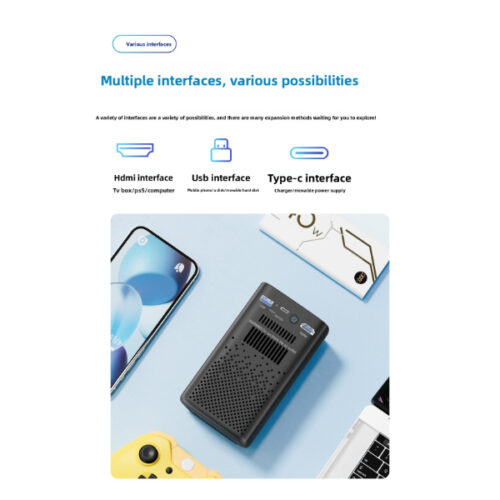 Alternative view of Mini VidéoProjecteur Portable C900S
