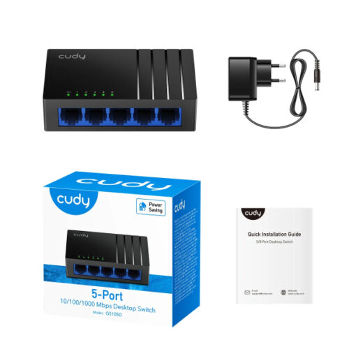CUDY SWITCH 5 PORTS GIGABIT GS105D – Image 6