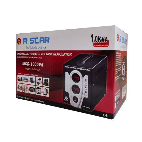 R SCAR REGULATEUR DE TENSION MCD-1000VA – Image 3