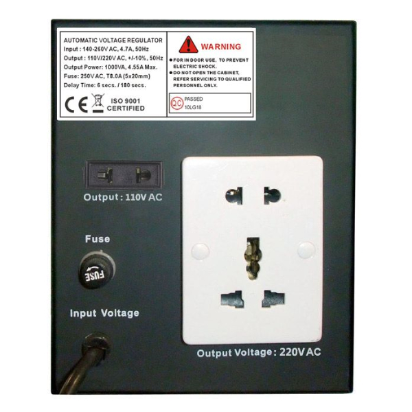 R SCAR REGULATEUR DE TENSION MCD-1000VA – Image 2