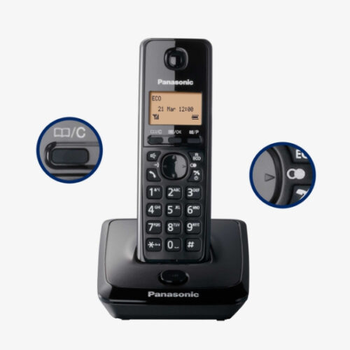 Alternative view of PANASONIC TELEPHONE FIXE KX-TG2713 ECO PORTATIF TRIO