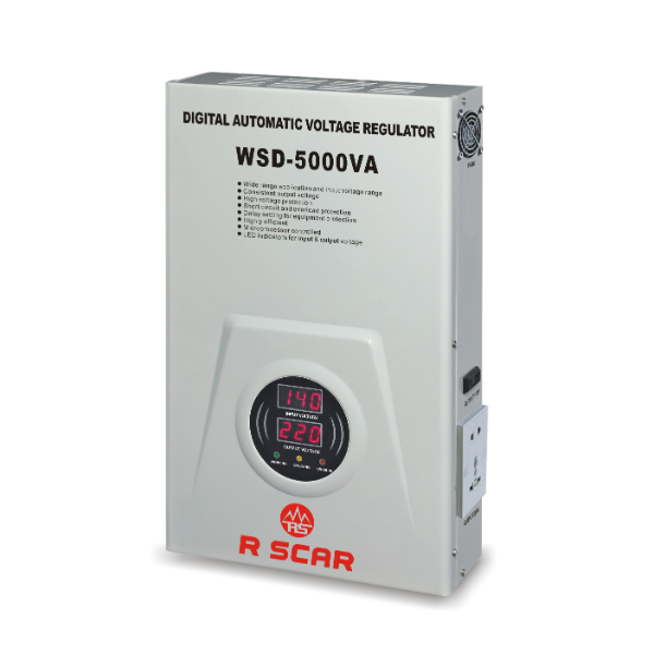 R SCAR REGULATEUR DE TENSION MURALE WSD-5000VA / 5KVA
