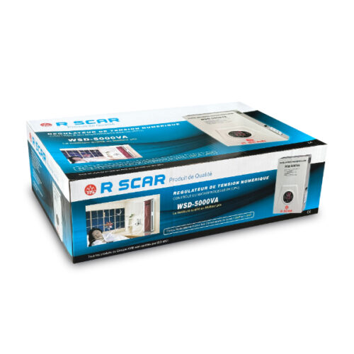 R SCAR REGULATEUR DE TENSION MURALE WSD-5000VA / 5KVA – Image 6