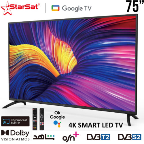 Téléviseur StarSat Smart TV Google 4K 75" SV-EL75T2S2G