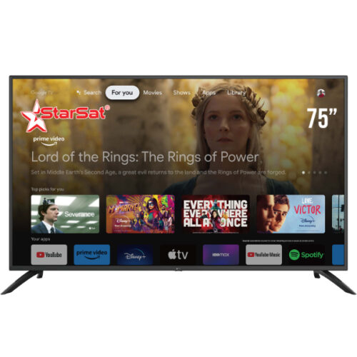 Alternative view of Téléviseur StarSat Smart TV Google 4K 75" SV-EL75T2S2G